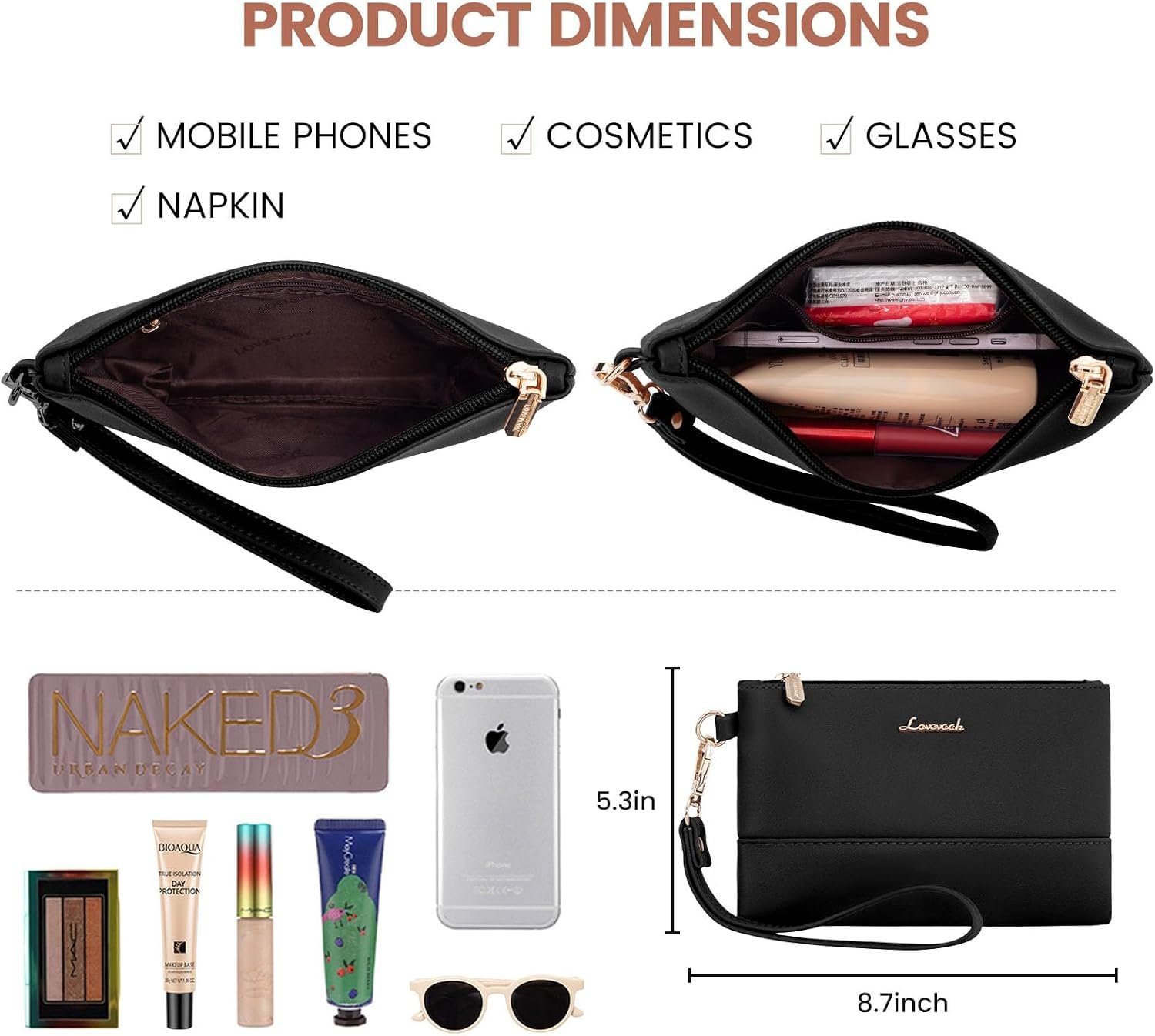 Laptop Bag for Women 15.6 lnch,Waterproof Laptops Tote Bags for Womens,Professional Work Bags for Women with Cup Holder,Large Laptop Purse Computer Briefcase Office Teacher Clutch Bag,2 PCS 15.6 Inch - Image 9