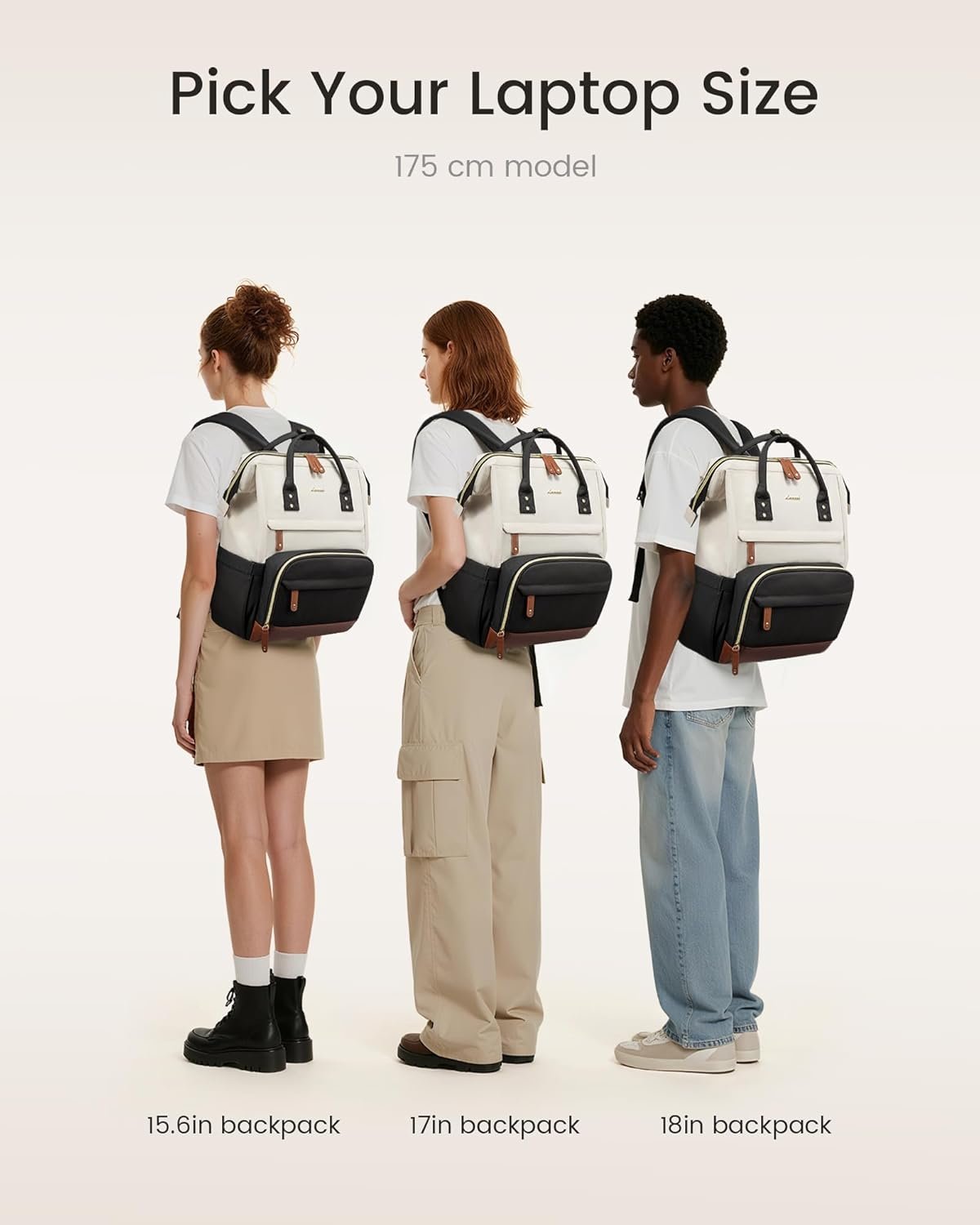 Laptop Backpack for Women, 15.6 Inch Work Business Backpacks Purse With Large Capacity, Waterproof Nurse Bag College Bookbag for School, Waterproof Casual Daypack for Travel 15.6 INCH - Image 6